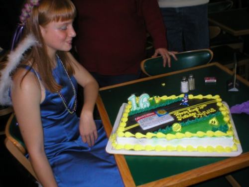 [Anna and her cake]